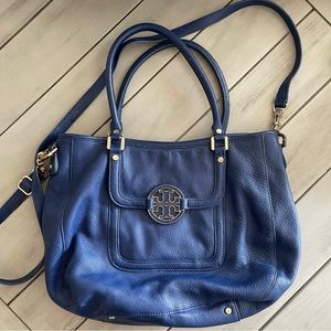 Tory Burch Amanda Hobo Satchel - Blue